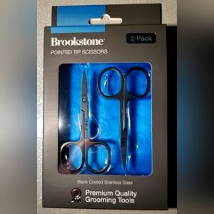 NWT BROOKSTONE 2-pk POINTED FACE SCISSORS SET!